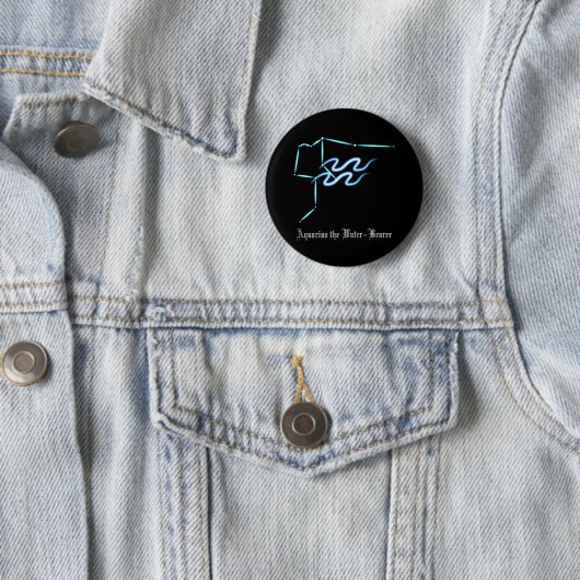 Zodiac Constellation Aquarius Button (Beispiel)