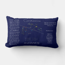 Zodiac Constellation Aquarius Funny Unique Lendenkissen