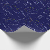 Zodiac Constellation Aquarius Geschenkpapier (Ecke)
