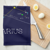 Zodiac Constellation Aquarius Geschirrtuch (Viertel Falte)