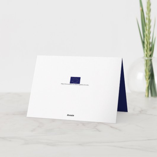 Zodiac Constellation Aquarius Karte (Rückseite)