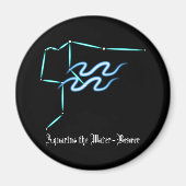 Zodiac Constellation Aquarius Magnet (Vorne)