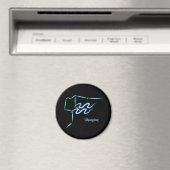 Zodiac Constellation Aquarius Magnet (In Situ (Geschirrspüler))