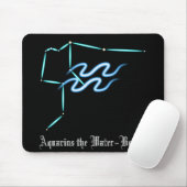 Zodiac Constellation Aquarius Mouse Pad Mousepad (Mit Mouse)