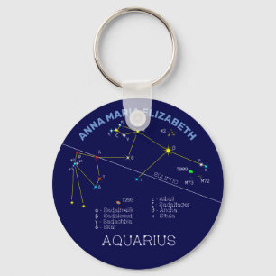 Zodiac Constellation Aquarius Schlüsselanhänger