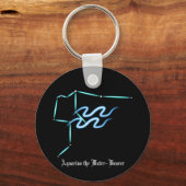 Zodiac Constellation Aquarius Schlüsselanhänger (Vorderseite)
