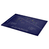 Zodiac Constellation Aquarius Schneidebrett (Ecke)