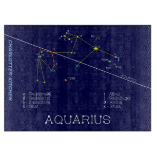 Zodiac Constellation Aquarius Schneidebrett