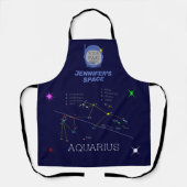 Zodiac Constellation Aquarius Schürze (Vorderseite)
