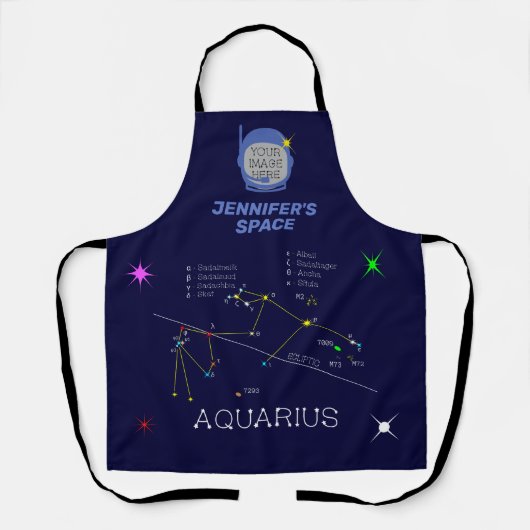 Zodiac Constellation Aquarius Schürze (Vorderseite)