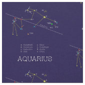 Zodiac Constellation Aquarius Stoff (Nahaufnahme)