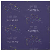 Zodiac Constellation Aquarius Stoff (Muster)