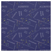 Zodiac Constellation Aquarius Stoff (Muster)