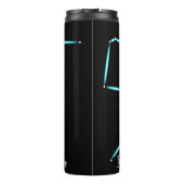 Zodiac Constellation Aquarius Thermal Tumbler Thermosbecher (Rückseite)