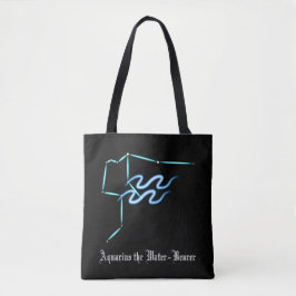 Zodiac Constellation Aquarius Tote Bag Tasche