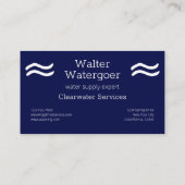 Zodiac Constellation Aquarius Visitenkarte (Rückseite)