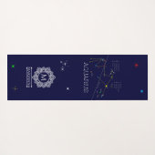 Zodiac Constellation Aquarius Yogamatte (Rückseite (Horizontal))