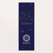 Zodiac Constellation Aquarius Yogamatte (Rückseite)