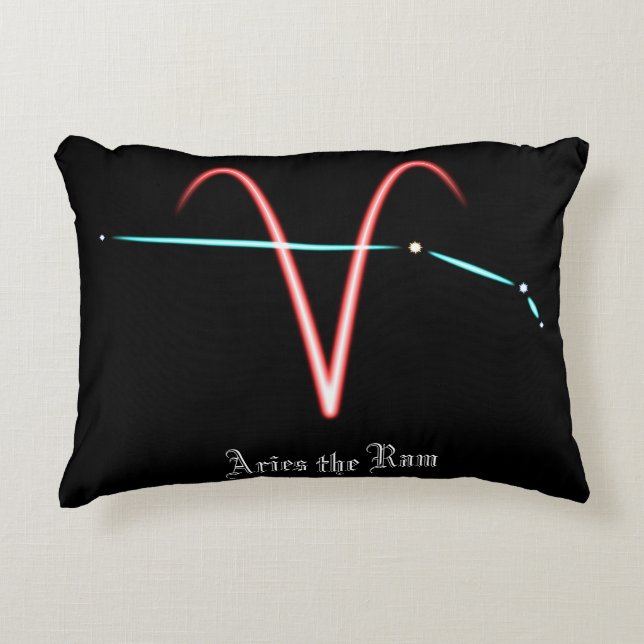 Zodiac Constellation Aries Accent Pillow Dekokissen (Vorderseite)