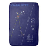 Zodiac Constellation Aries Badematte (Vorderseite Vertikal)