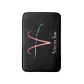 Zodiac Constellation Aries Bath Mat Badematte (Vorderseite Vertikal)