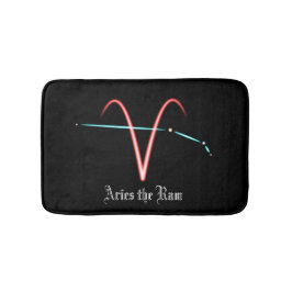 Zodiac Constellation Aries Bath Mat Badematte