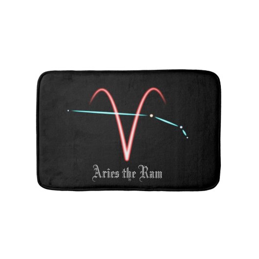 Zodiac Constellation Aries Bath Mat Badematte (Vorderseite)