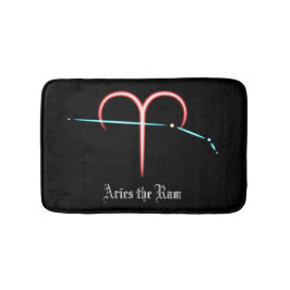 Zodiac Constellation Aries Bath Mat Badematte