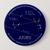 Zodiac Constellation Aries Button (Vorderseite)