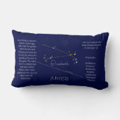 Zodiac Constellation Aries Funny Unique Lendenkissen (Rückseite)