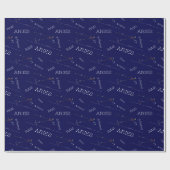 Zodiac Constellation Aries Geschenkpapier (Flach)