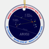 Zodiac Constellation Aries Keramik Ornament (Vorne)