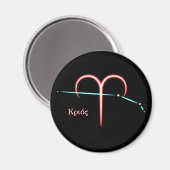 Zodiac Constellation Aries Magnet (Vorderseite/Rückseite)
