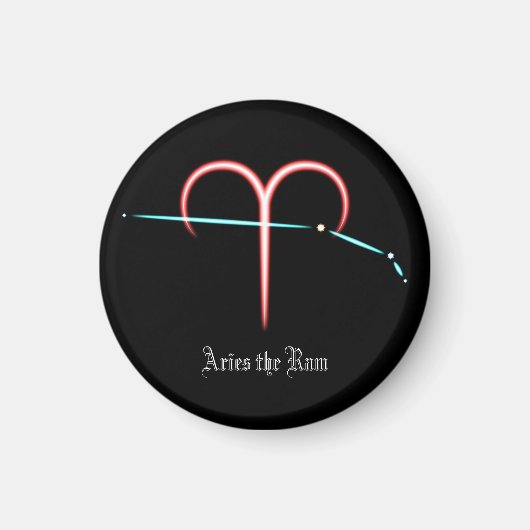 Zodiac Constellation Aries Magnet (Vorne)