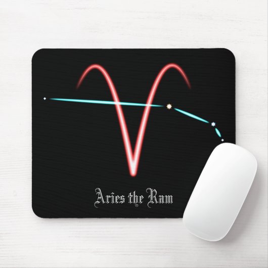Zodiac Constellation Aries Mouse Pad Mousepad (Mit Mouse)