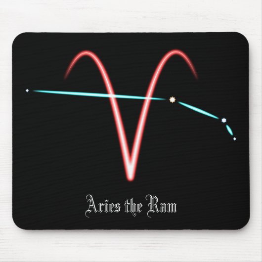 Zodiac Constellation Aries Mouse Pad Mousepad (Vorne)