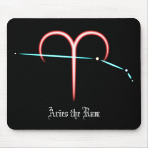 Zodiac Constellation Aries Mouse Pad Mousepad