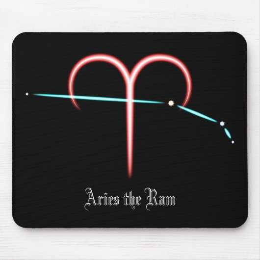Zodiac Constellation Aries Mouse Pad Mousepad (Vorne)