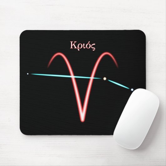 Zodiac Constellation Aries Mouse Pad Mousepad (Mit Mouse)