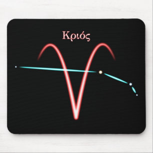 Zodiac Constellation Aries Mouse Pad Mousepad