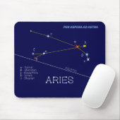 Zodiac Constellation Aries Mousepad (Mit Mouse)