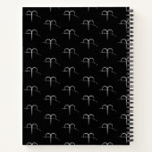 Zodiac Constellation Aries Notebook Notizblock (Rückseite)