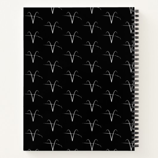Zodiac Constellation Aries Notebook Notizblock (Rückseite)
