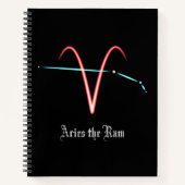 Zodiac Constellation Aries Notebook Notizblock (Vorderseite)