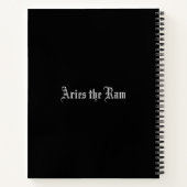 Zodiac Constellation Aries Notebook Notizblock (Rückseite)