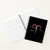 Zodiac Constellation Aries Notebook Notizblock (Innenseite)