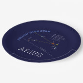 Zodiac Constellation Aries Pappteller (Schrägansicht)
