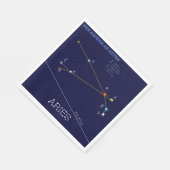 Zodiac Constellation Aries Serviette (Ecke)