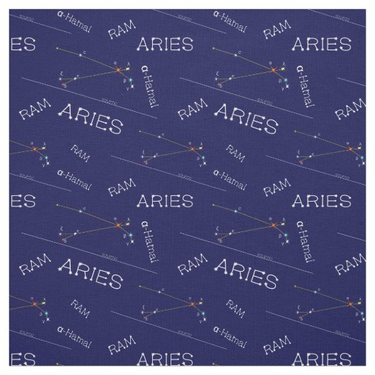Zodiac Constellation Aries Stoff (Muster)