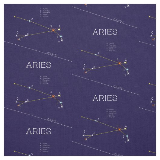 Zodiac Constellation Aries Stoff (Muster)